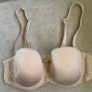 Triumph Beige Lace-Trim T-Shirt Bra